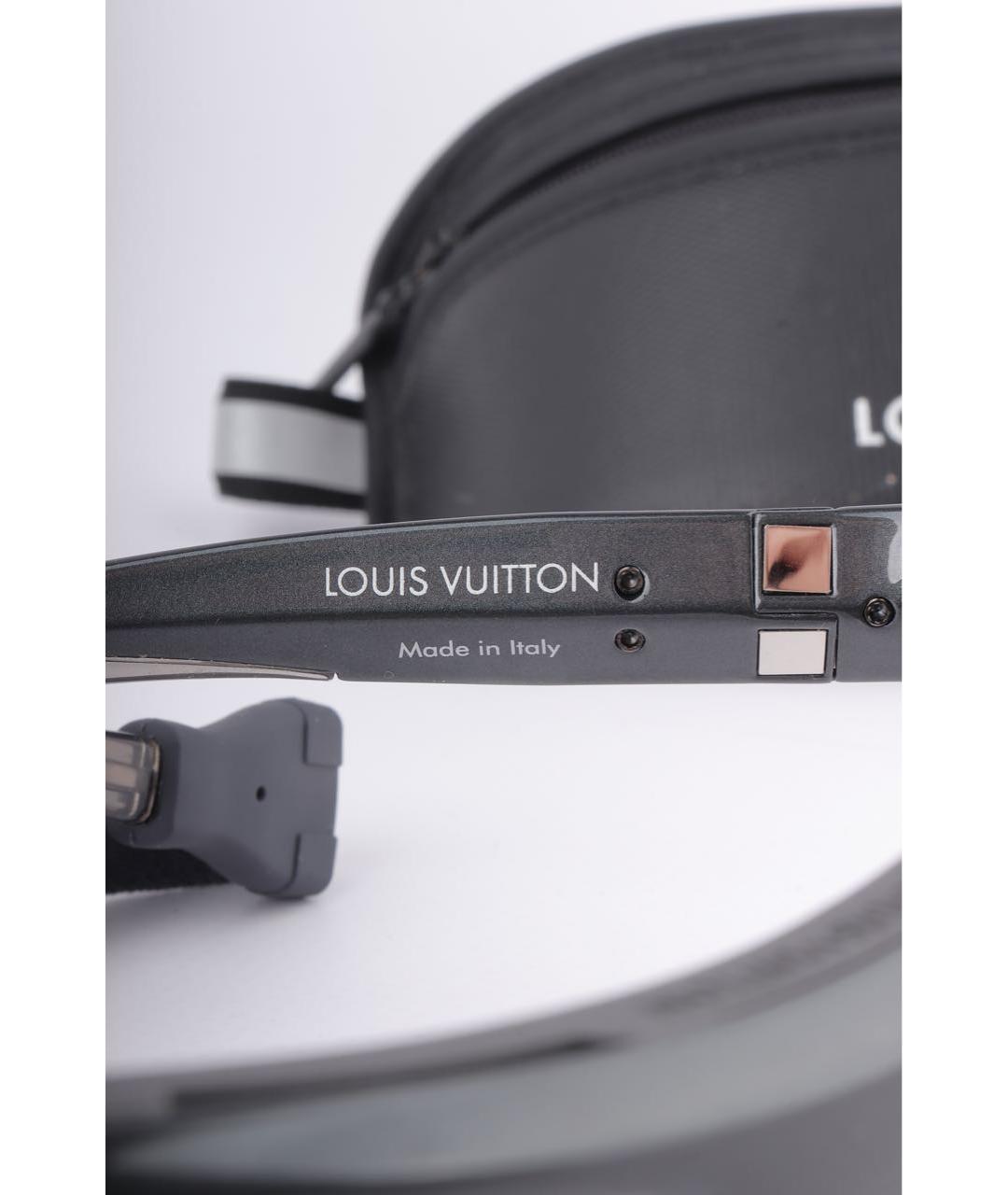 LOUIS VUITTON Черные пластиковые солнцезащитные очки, фото 4