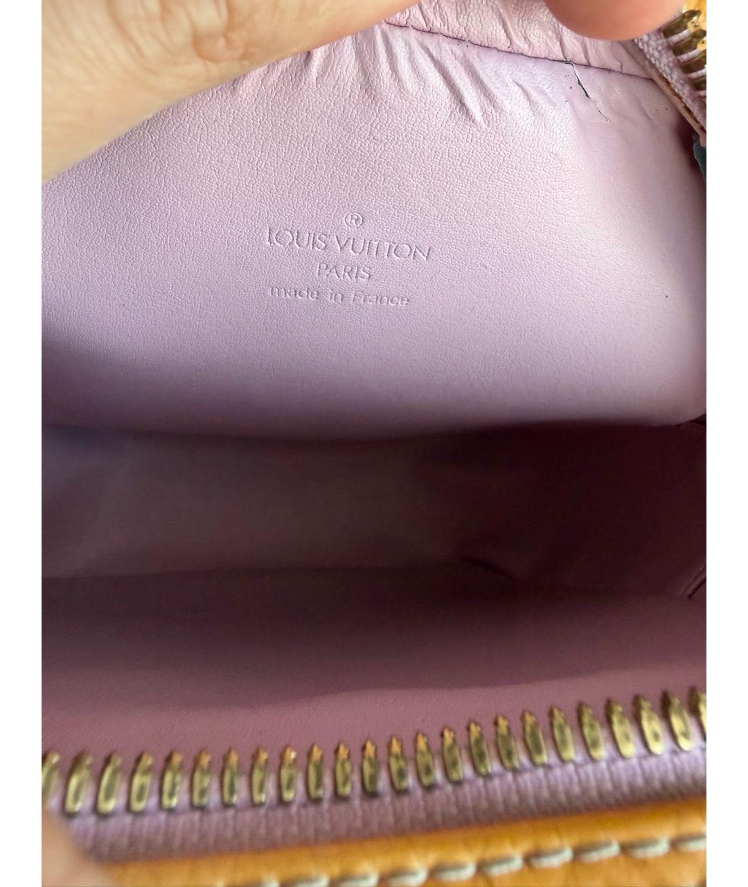 LOUIS VUITTON Золотая сумка на плечо из лакированной кожи, фото 5