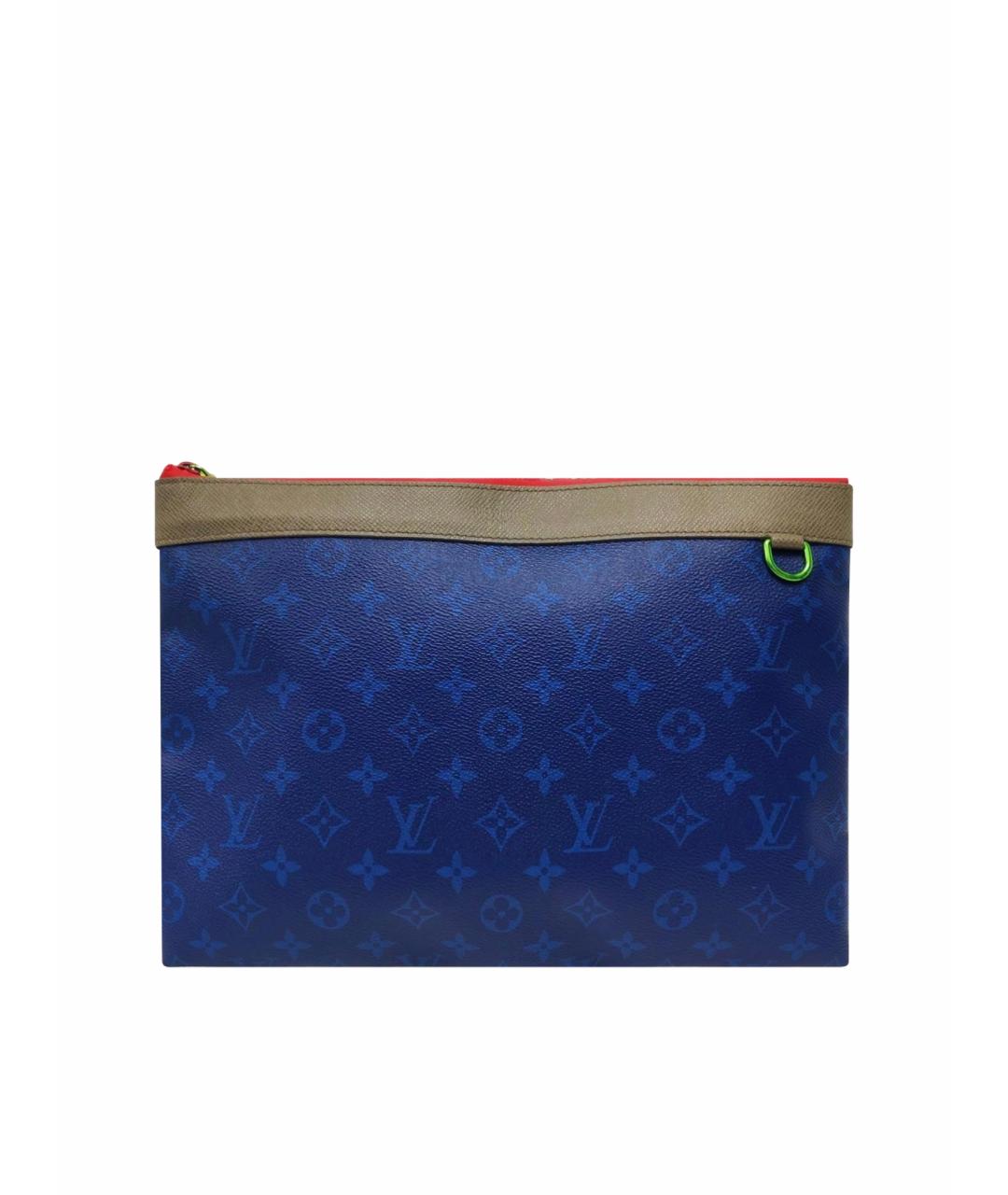 LOUIS VUITTON Синяя канва папка для документов, фото 1