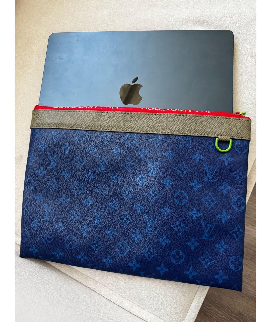 LOUIS VUITTON Синяя канва папка для документов, фото 7