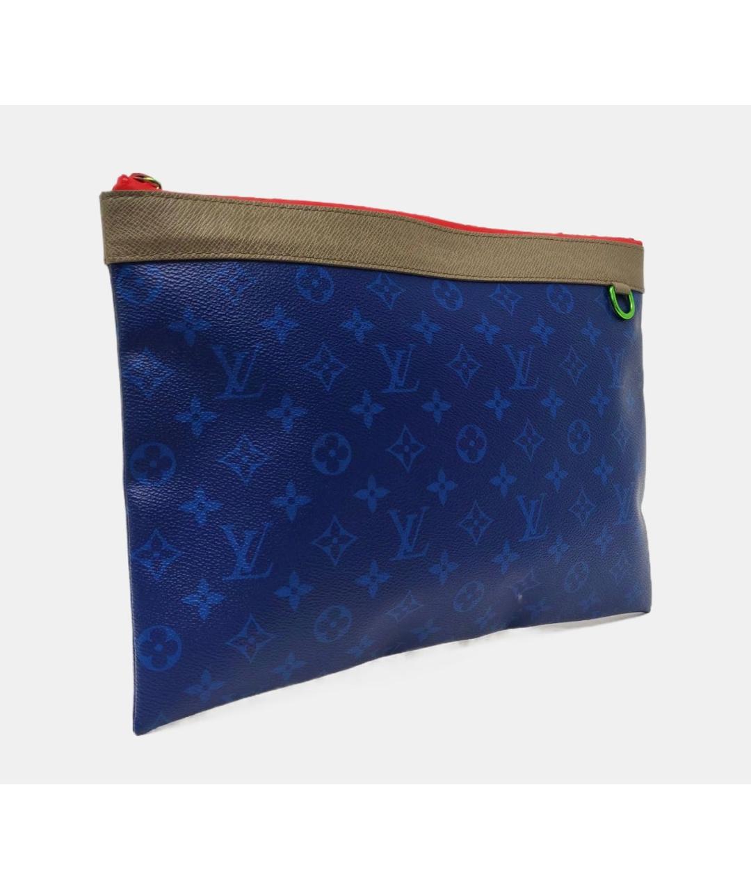 LOUIS VUITTON Синяя канва папка для документов, фото 2