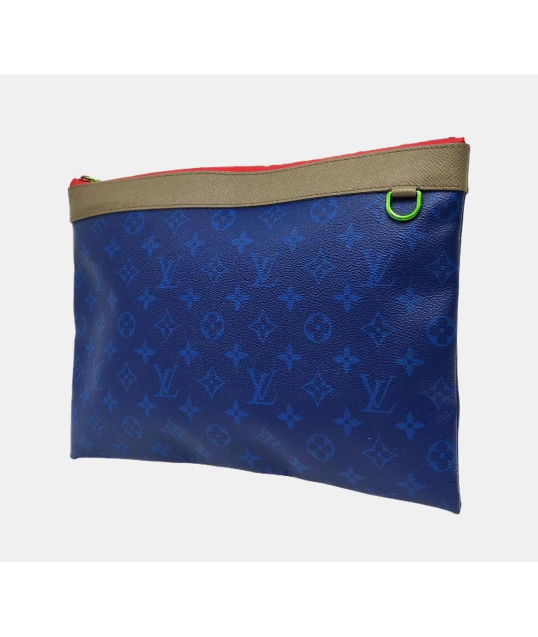 LOUIS VUITTON Синяя канва папка для документов, фото 3