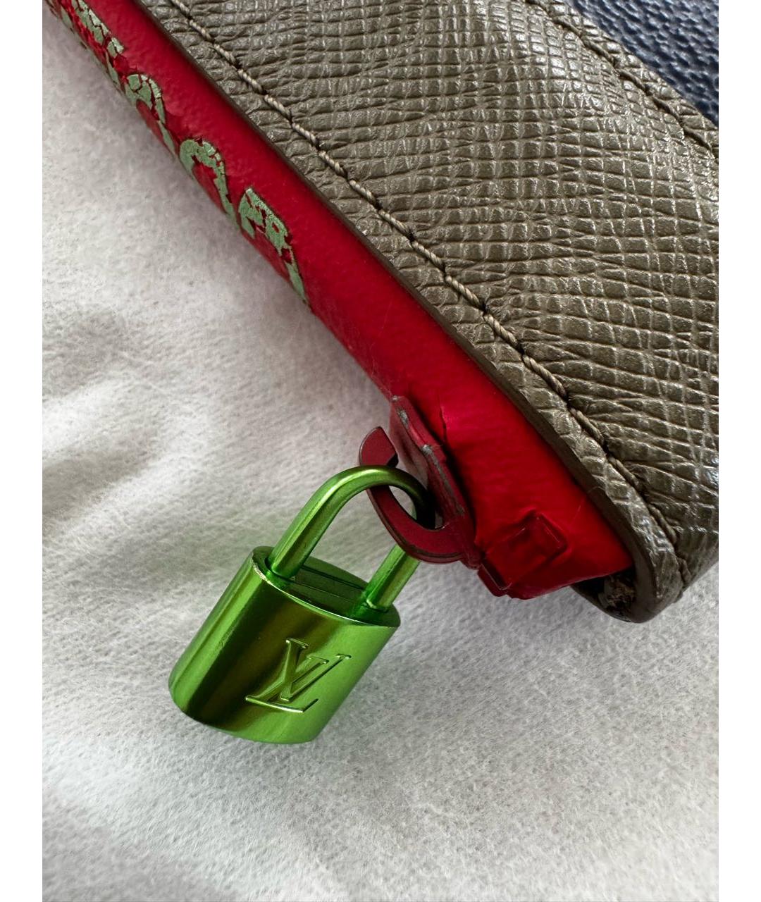 LOUIS VUITTON Синяя канва папка для документов, фото 4