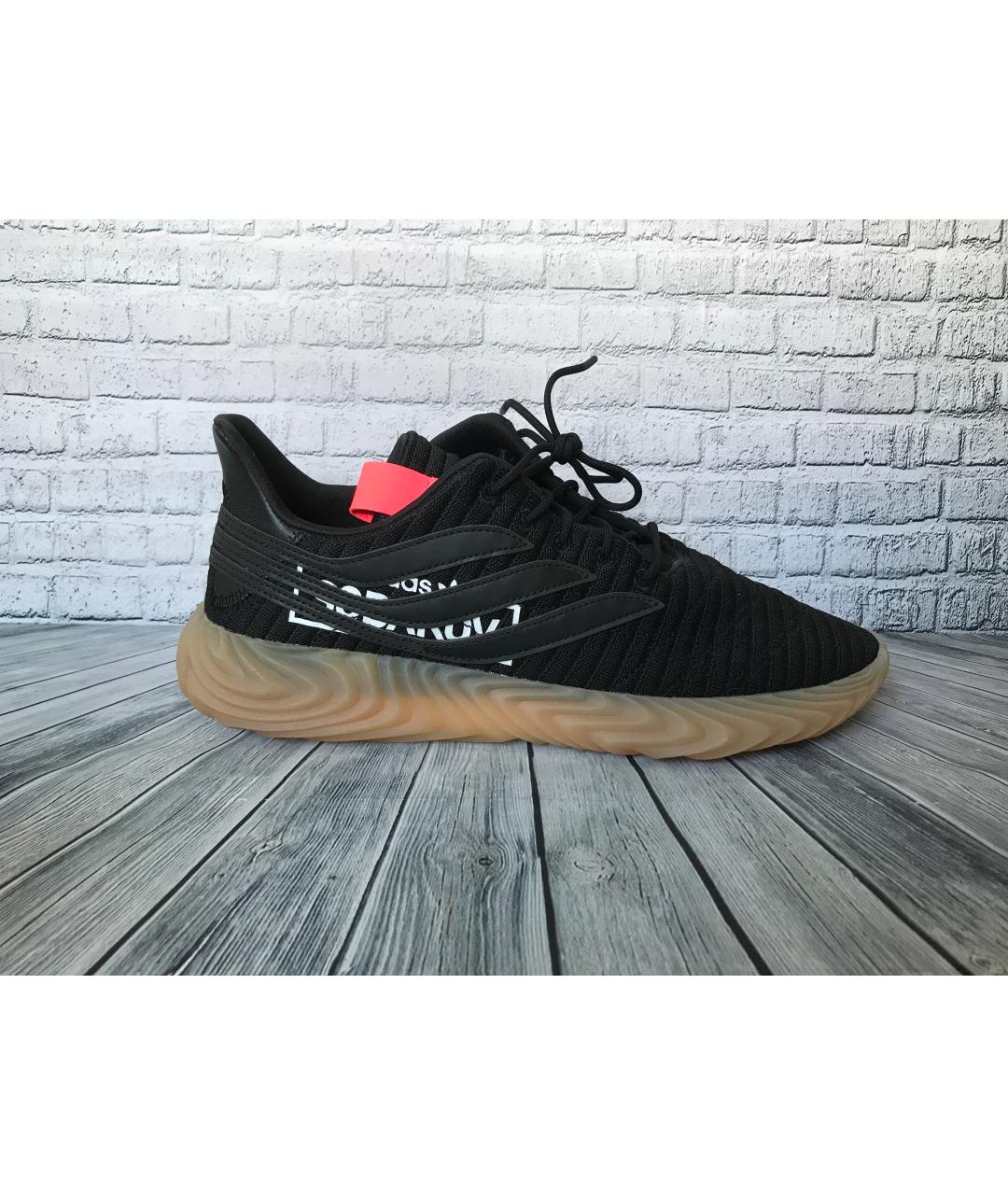 ADIDAS Черные текстильные низкие кроссовки / кеды, фото 2