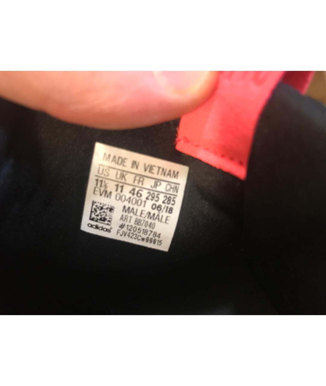 ADIDAS Черные текстильные низкие кроссовки / кеды, фото 5