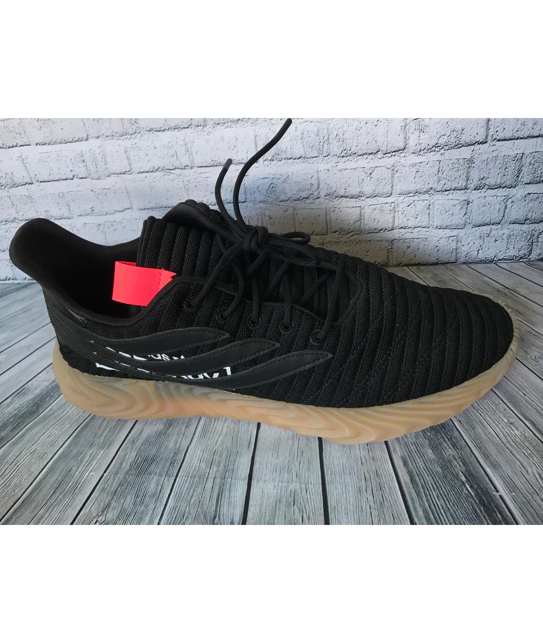 ADIDAS Черные текстильные низкие кроссовки / кеды, фото 4