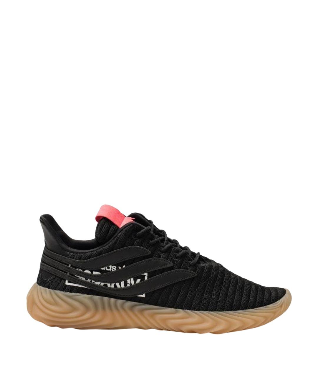 ADIDAS Черные текстильные низкие кроссовки / кеды, фото 1