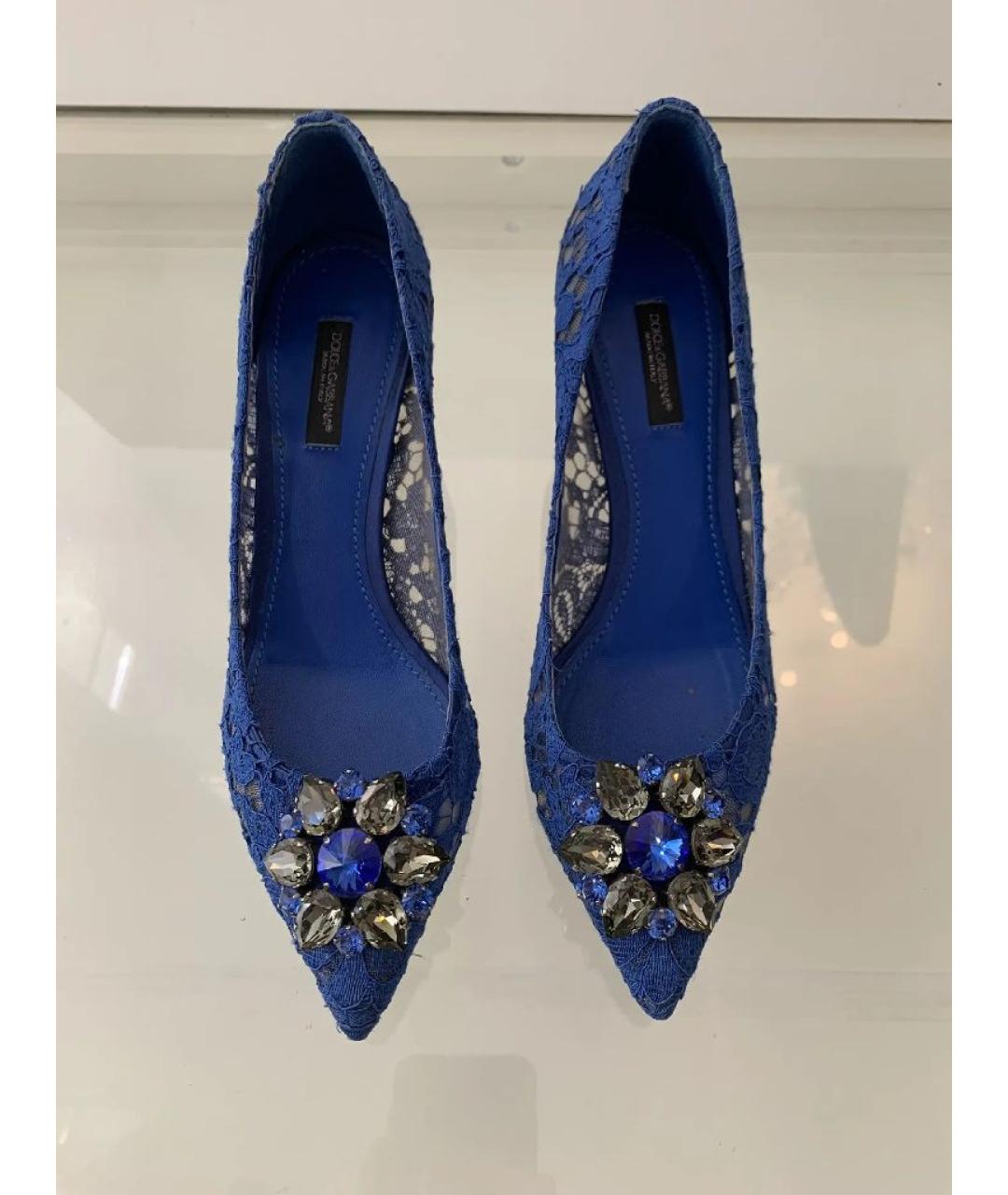 DOLCE&GABBANA Синие туфли, фото 2