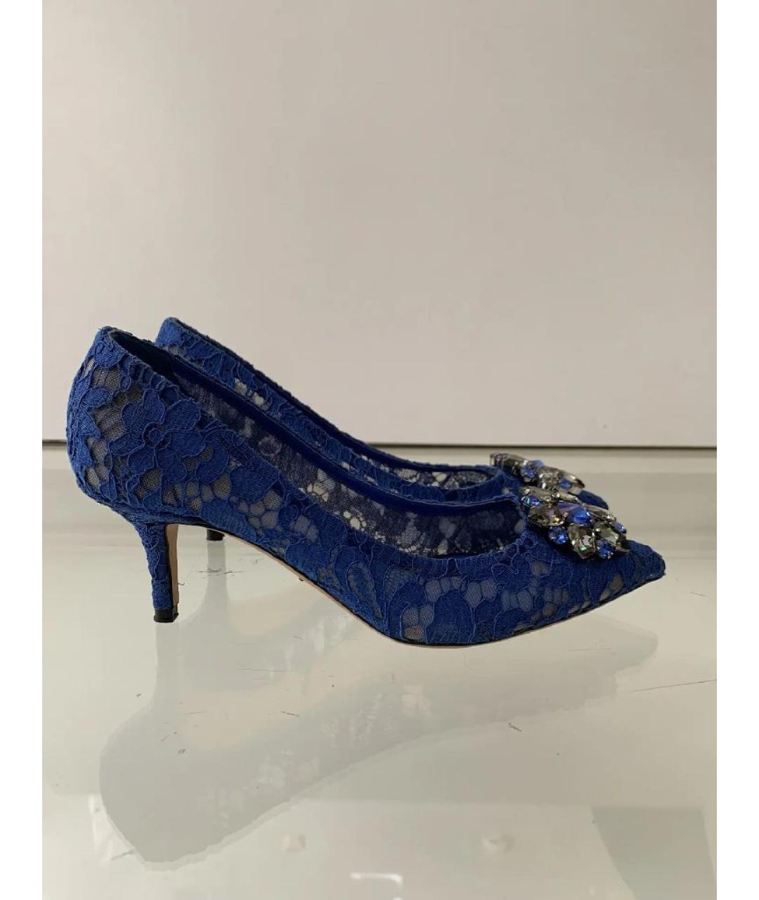 DOLCE&GABBANA Синие туфли, фото 10