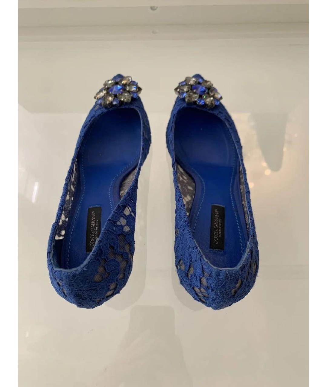 DOLCE&GABBANA Синие туфли, фото 3