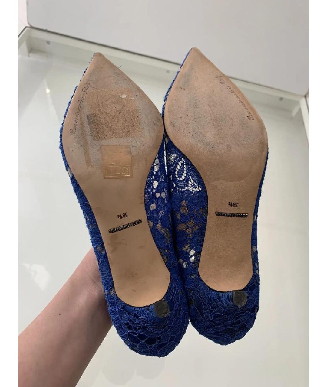 DOLCE&GABBANA Синие туфли, фото 5