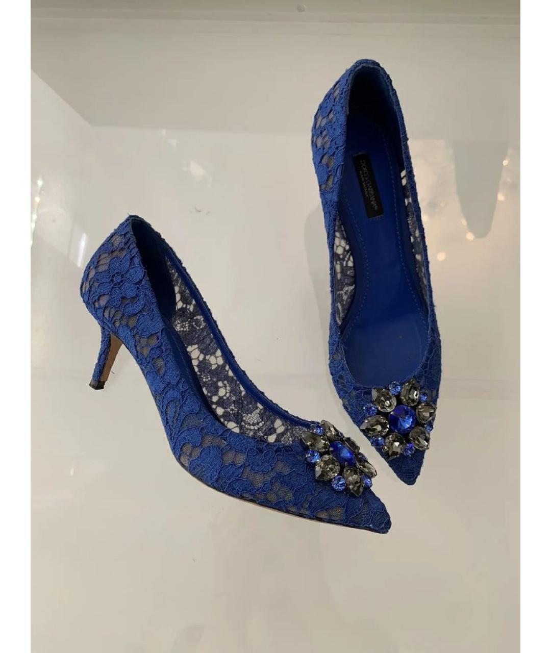 DOLCE&GABBANA Синие туфли, фото 9
