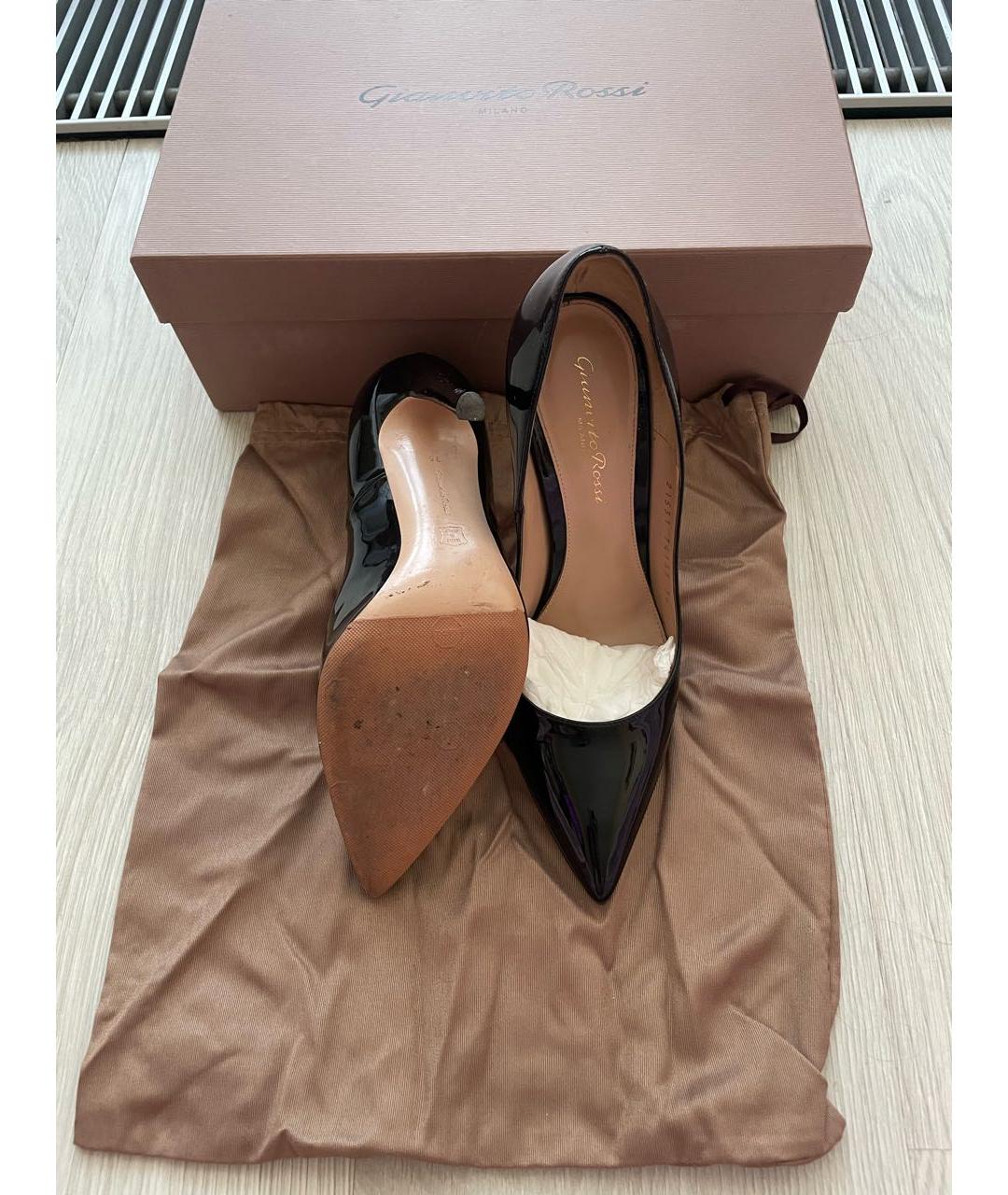 GIANVITO ROSSI Черные кожаные туфли, фото 6