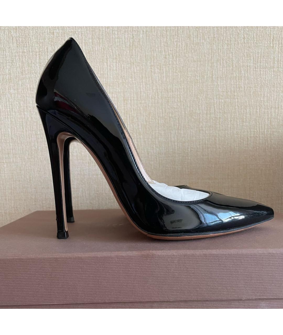 GIANVITO ROSSI Черные кожаные туфли, фото 9