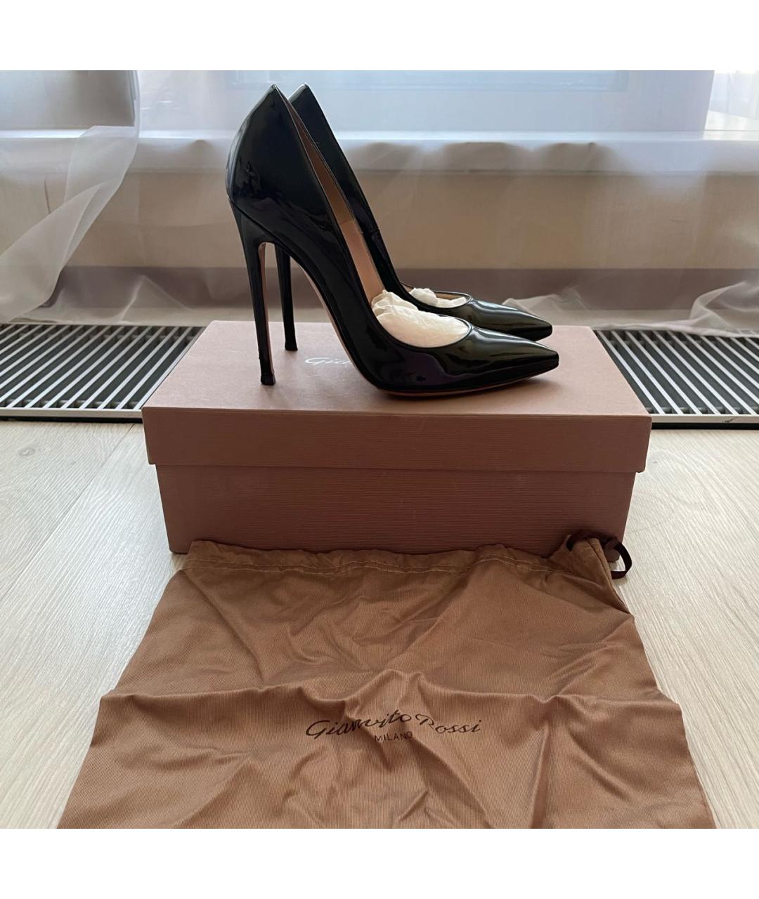 GIANVITO ROSSI Черные кожаные туфли, фото 7