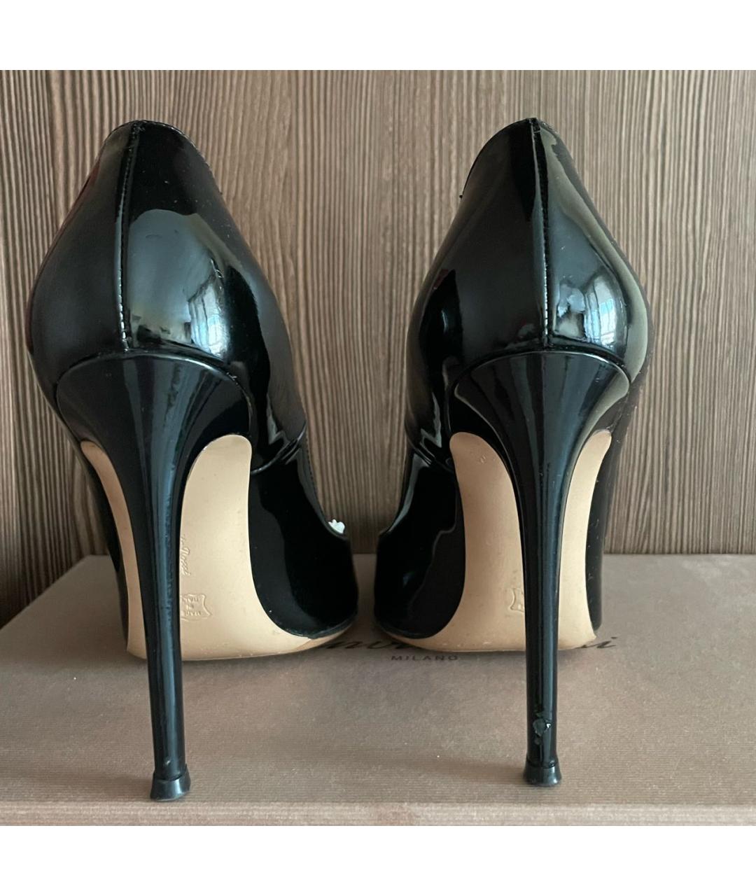 GIANVITO ROSSI Черные кожаные туфли, фото 4