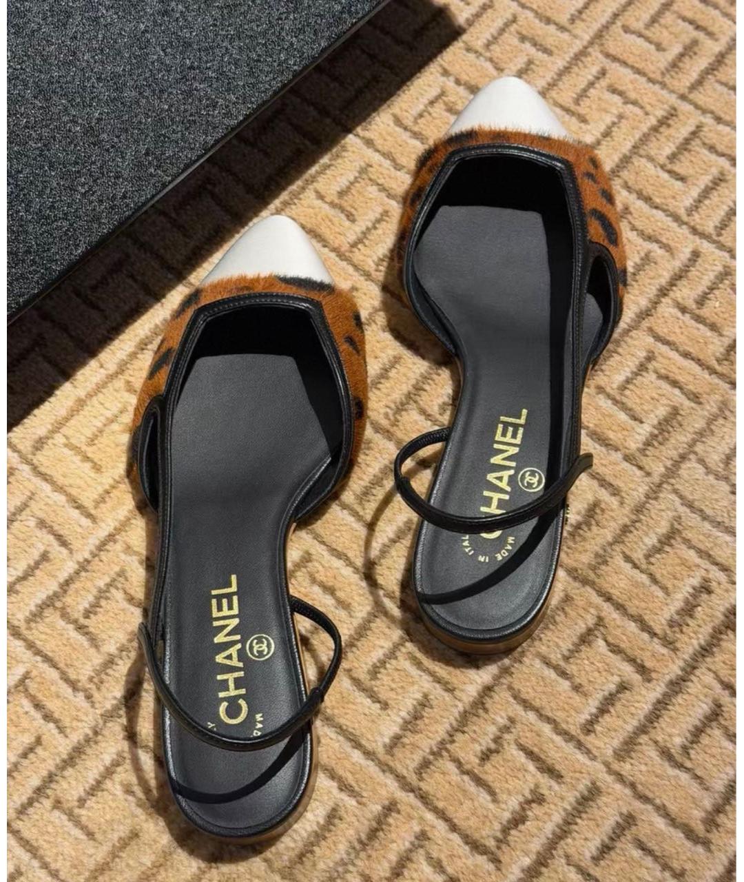 CHANEL Замшевые лодочки на низком каблуке, фото 3