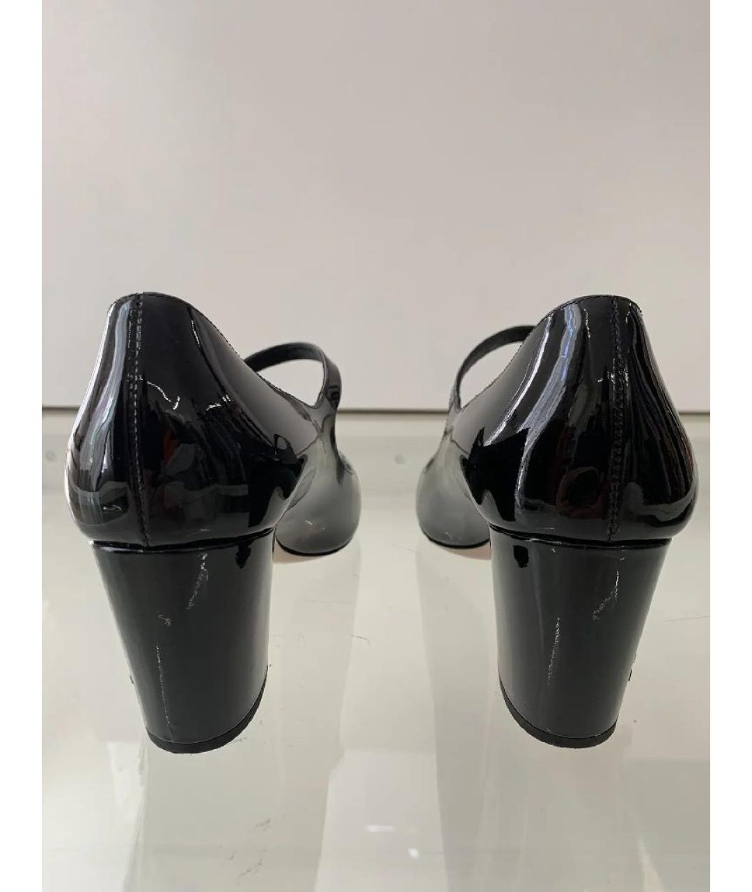 MIU MIU Черные туфли из лакированной кожи, фото 6