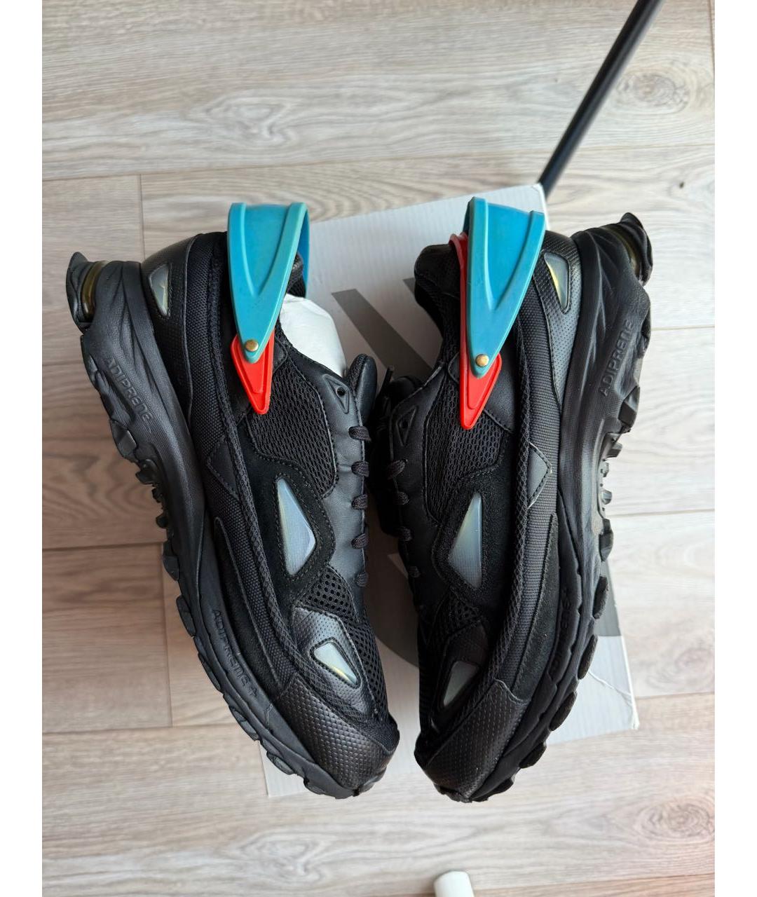 ADIDAS X RAF SIMONS Черные низкие кроссовки / кеды, фото 3