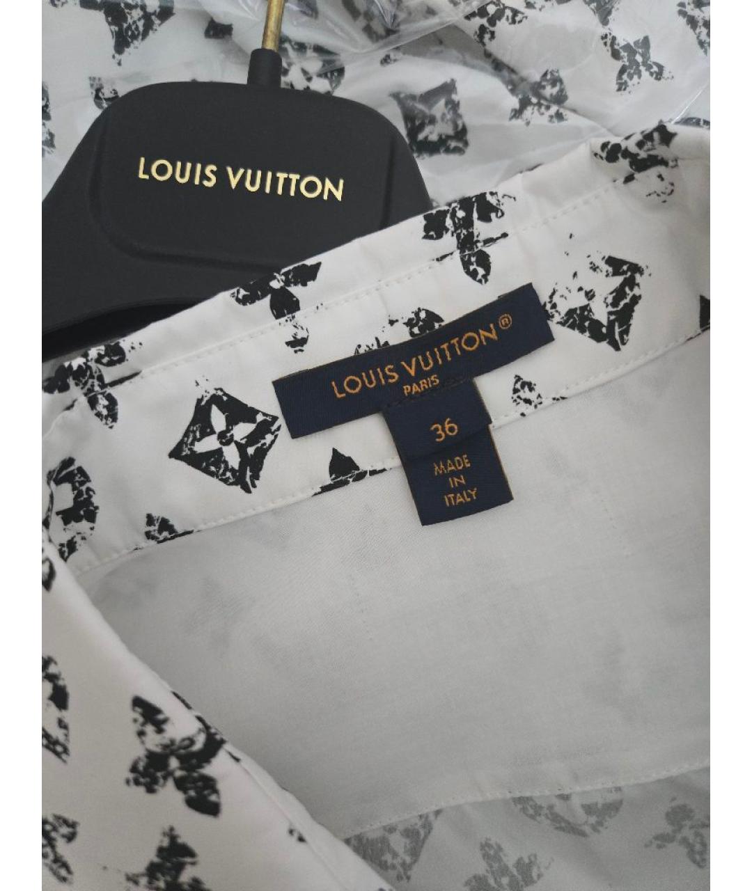 LOUIS VUITTON Белая хлопковая рубашка, фото 7