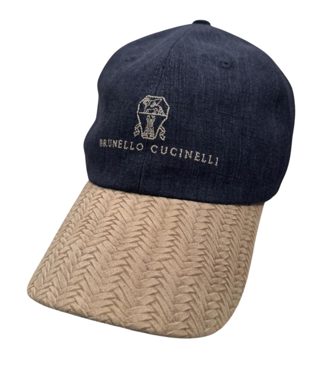 BRUNELLO CUCINELLI Мульти льняная кепка/бейсболка, фото 1