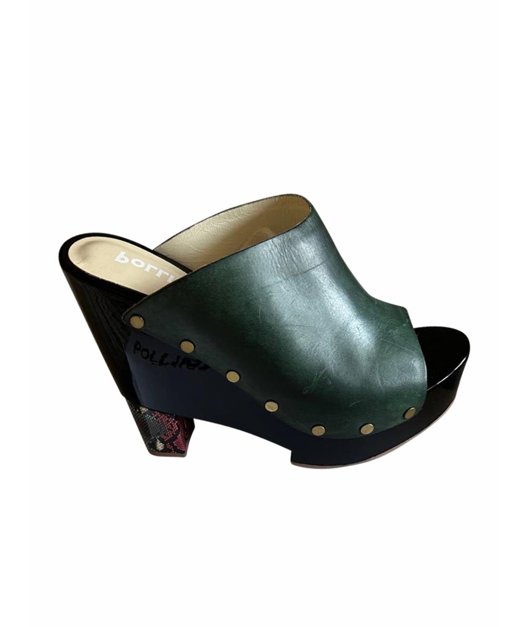 POLLINI Мульти кожаные сабо, фото 1