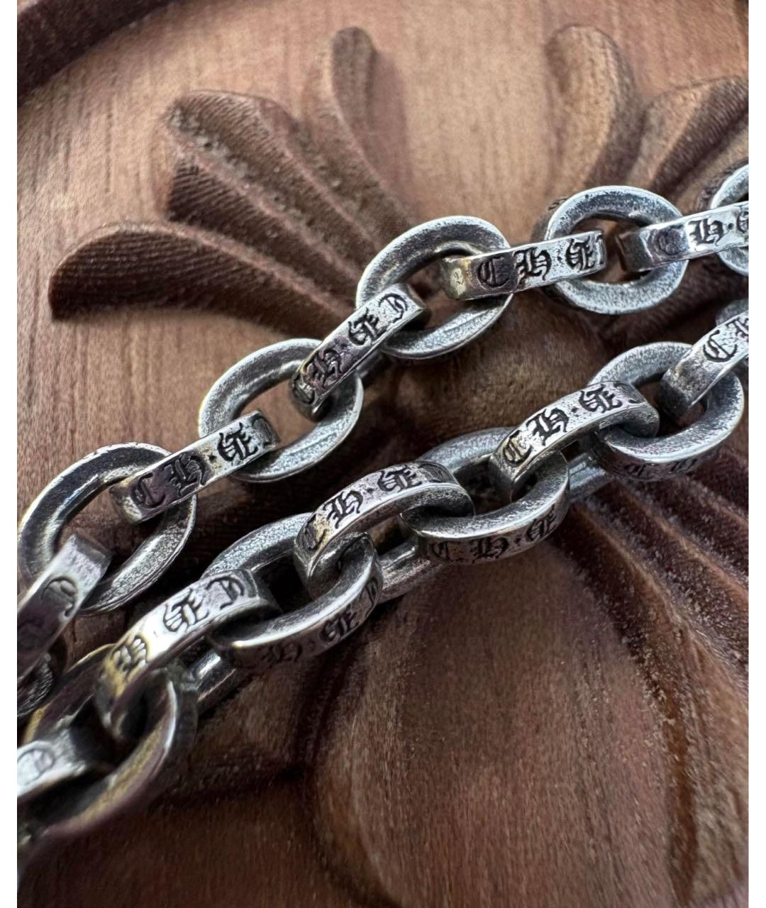 CHROME HEARTS Серый серебряный браслет, фото 3