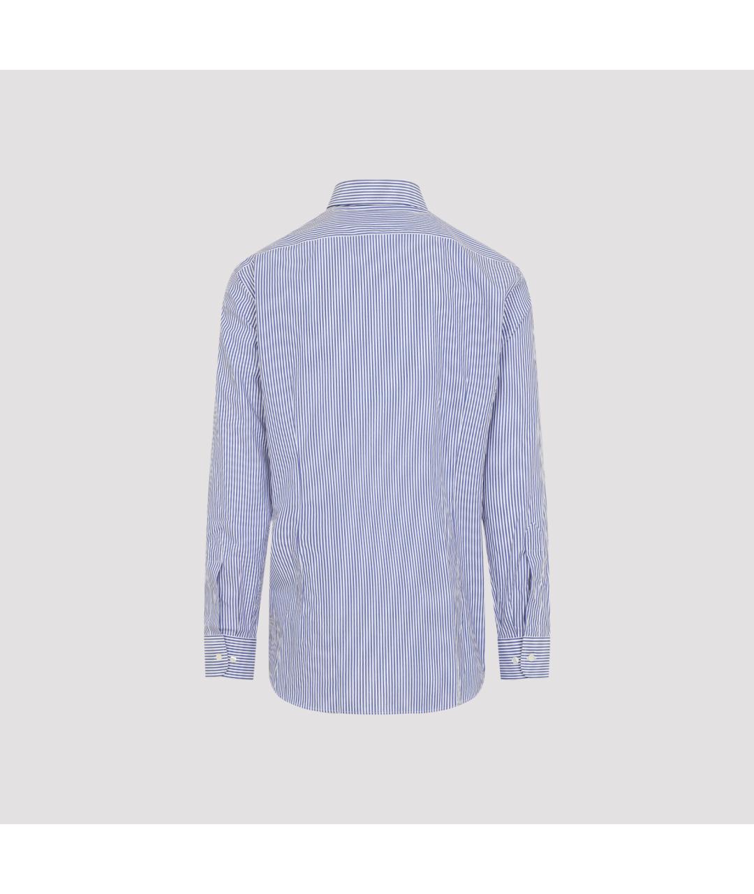 ETRO Синяя хлопковая кэжуал рубашка, фото 2
