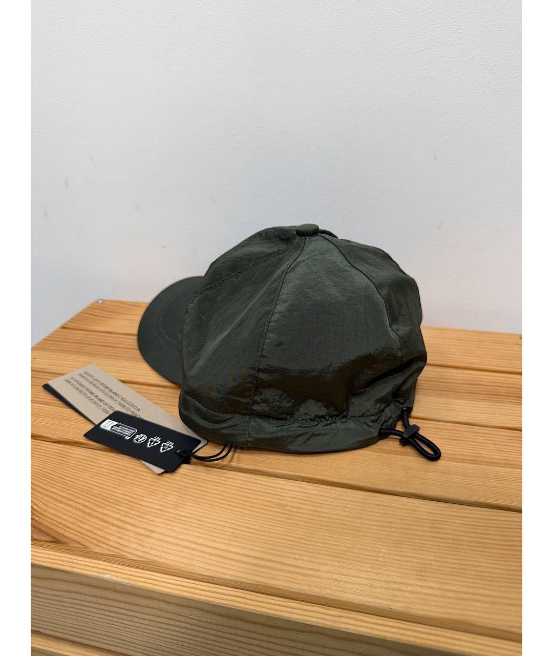 STONE ISLAND Зеленая синтетическая кепка/бейсболка, фото 3