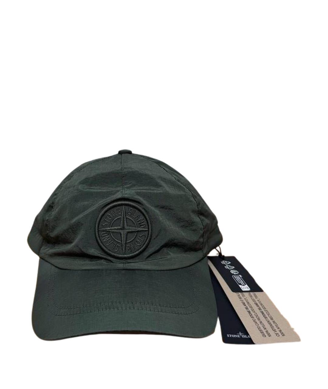 STONE ISLAND Зеленая синтетическая кепка/бейсболка, фото 1