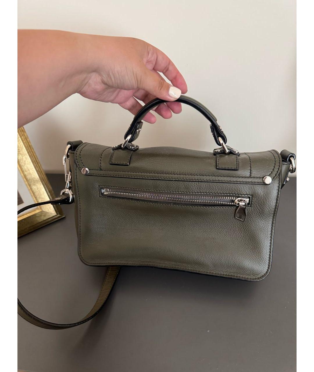PROENZA SCHOULER Хаки кожаная сумка через плечо, фото 3