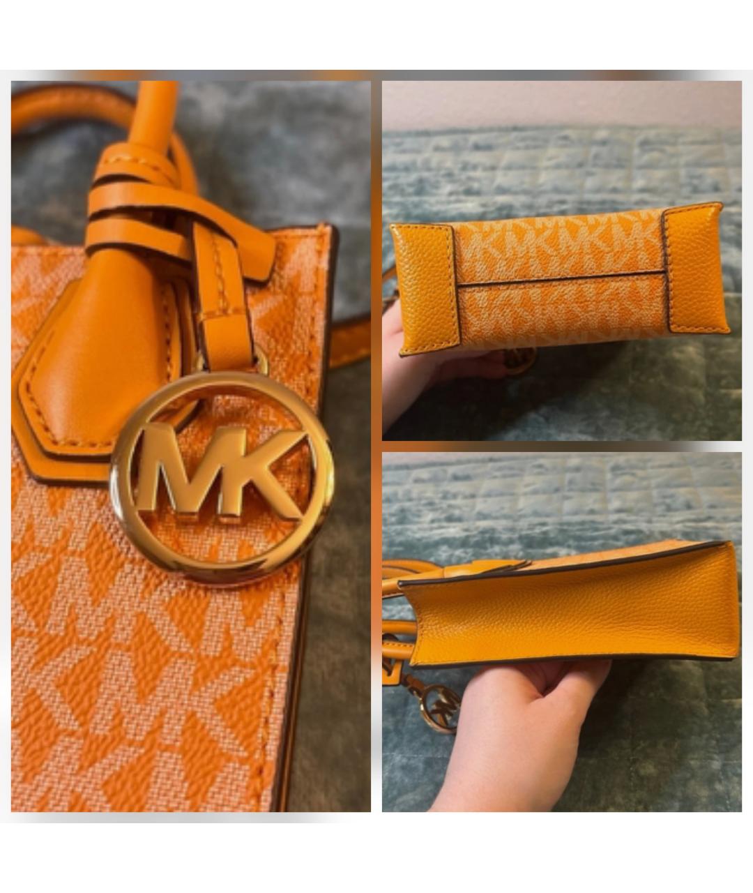 MICHAEL KORS Оранжевая канва сумка через плечо, фото 2