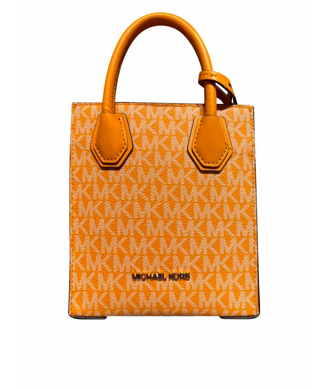 MICHAEL KORS Оранжевая канва сумка через плечо, фото 1