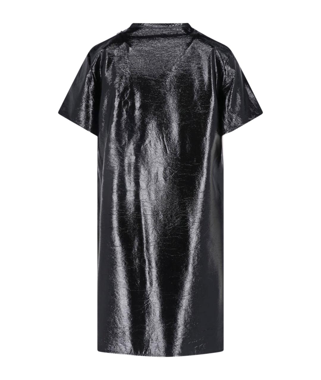 COURREGES Черное вискозное повседневное платье, фото 2
