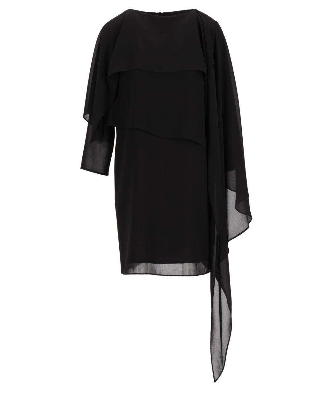 MM6 MAISON MARGIELA Черное полиэстеровое платье, фото 1