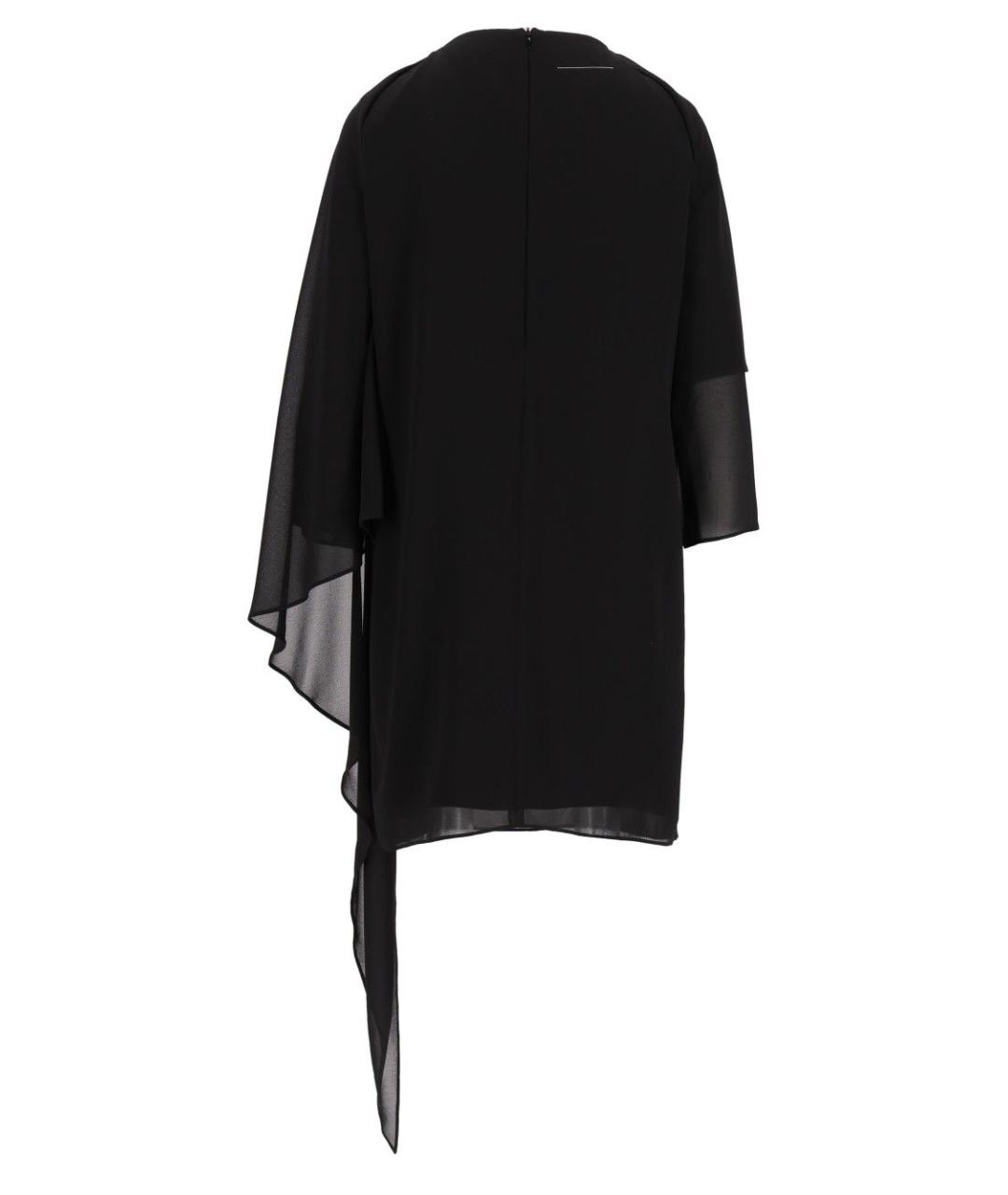 MM6 MAISON MARGIELA Черное полиэстеровое платье, фото 2