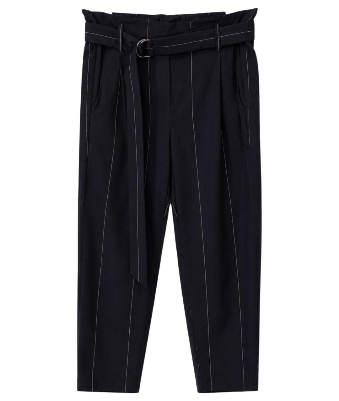 BRUNELLO CUCINELLI Темно-синие шерстяные брюки узкие, фото 1