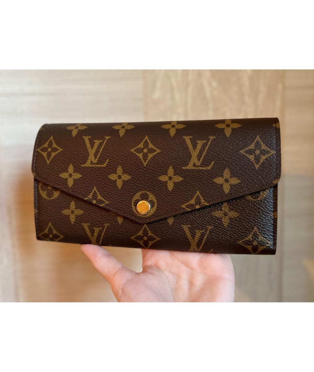LOUIS VUITTON Коричневый кошелек, фото 2
