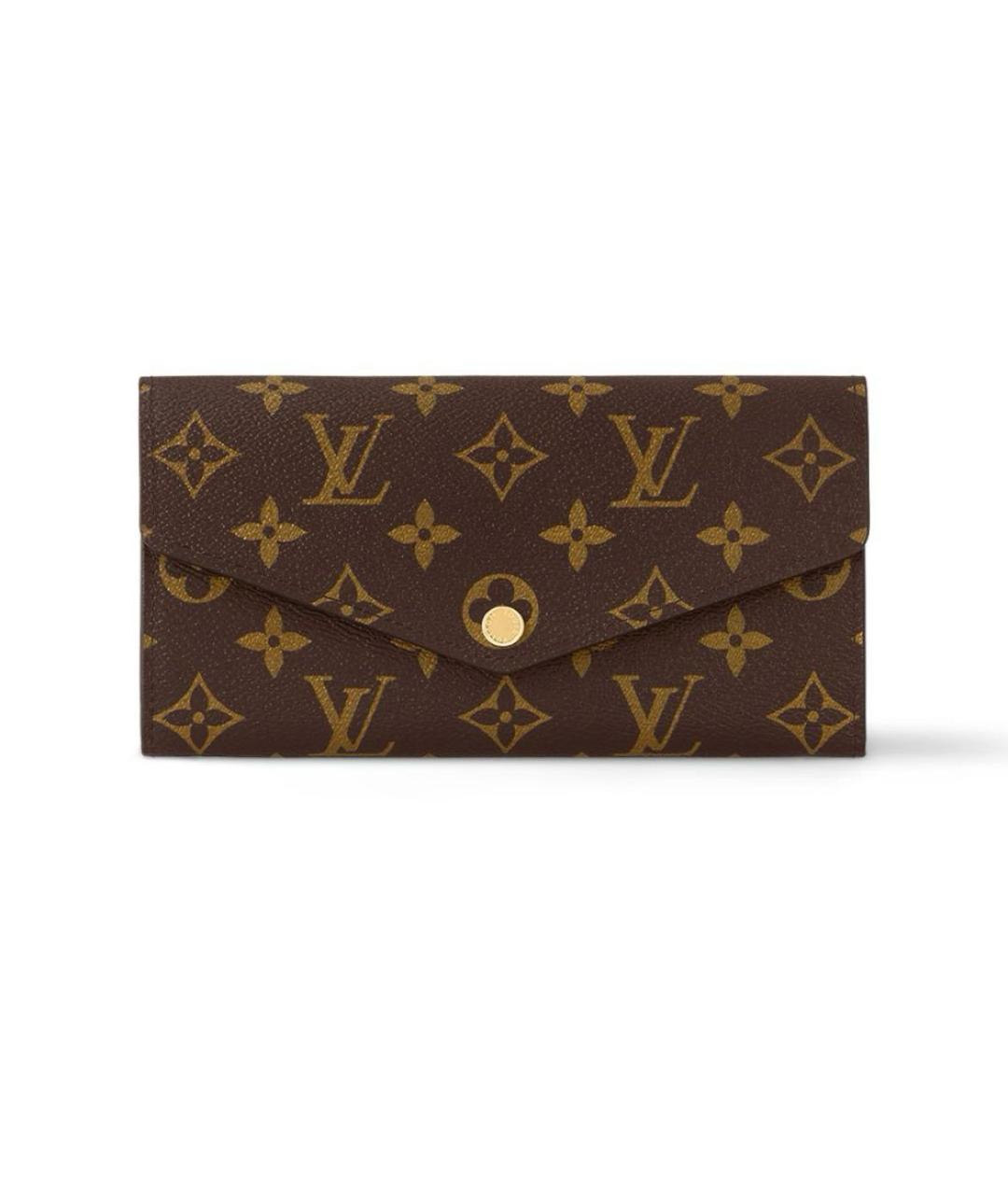 LOUIS VUITTON Коричневый кошелек, фото 7
