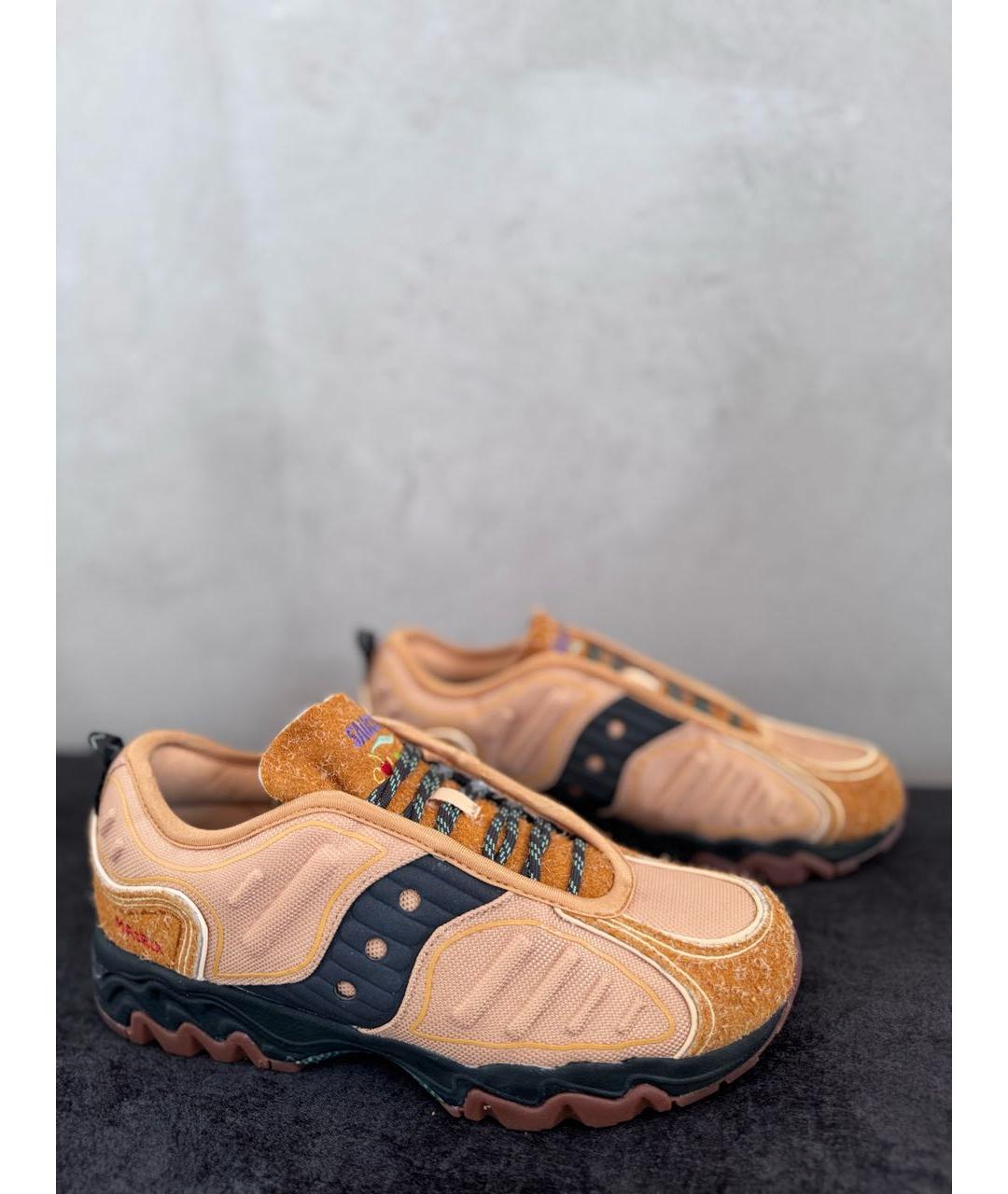 SAUCONY Горчичные замшевые низкие кроссовки / кеды, фото 5