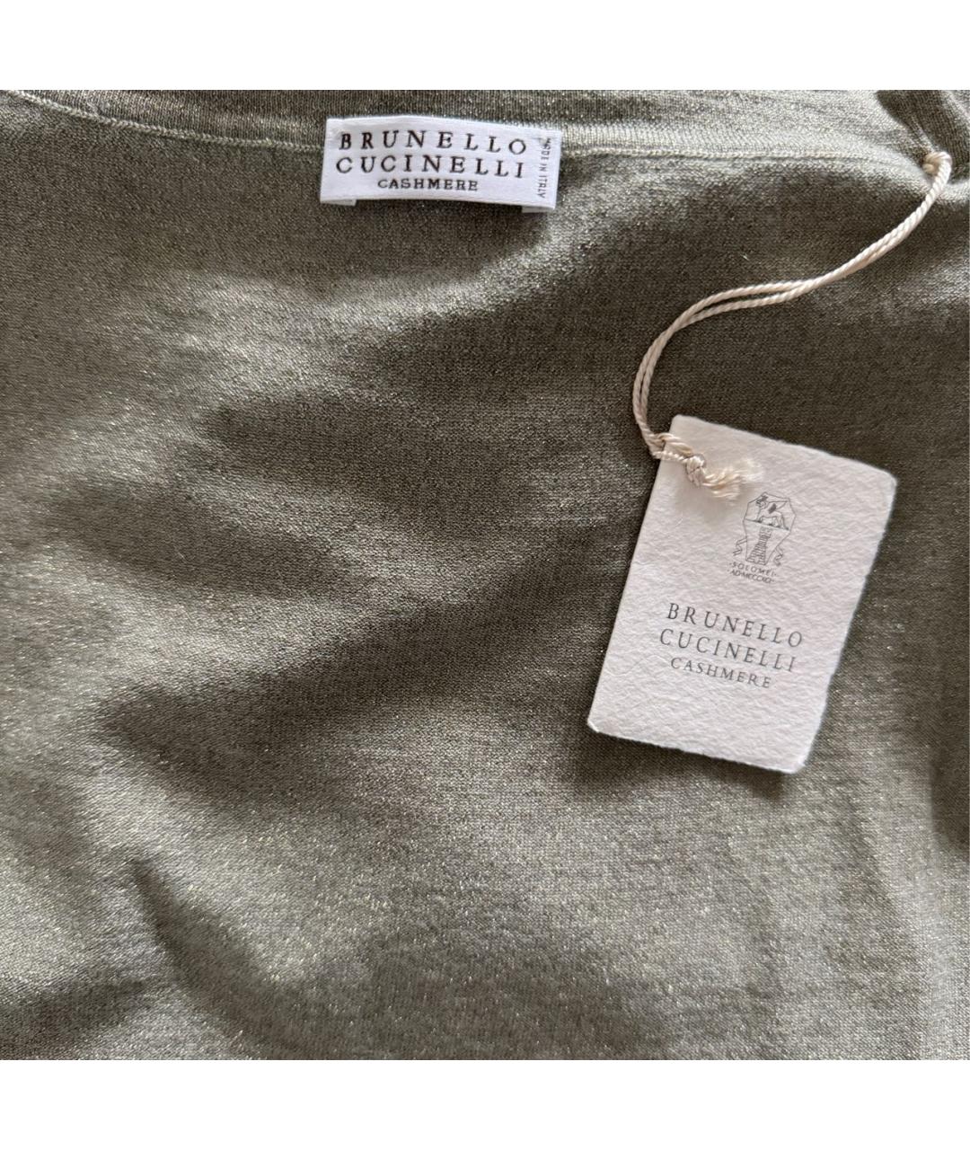 BRUNELLO CUCINELLI Салатовая футболка, фото 3