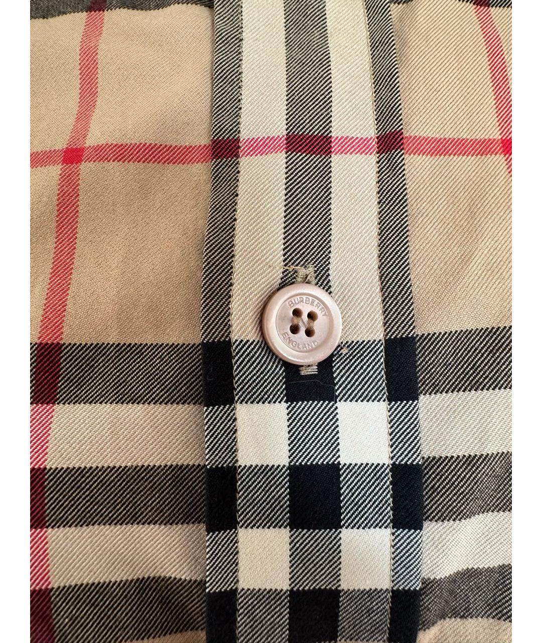 BURBERRY Мульти хлопковая кэжуал рубашка, фото 5