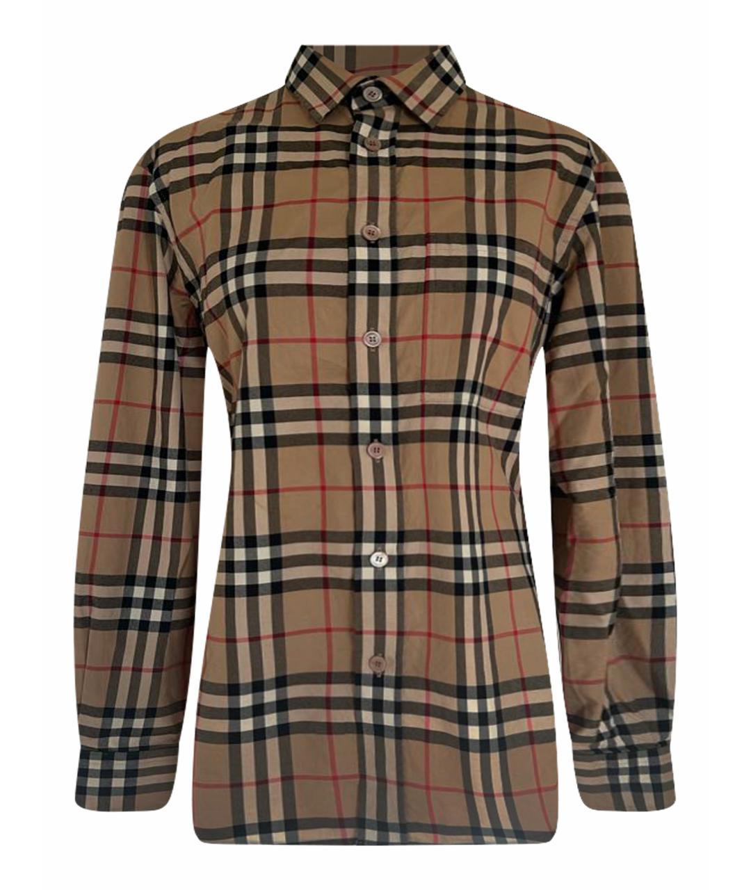 BURBERRY Мульти хлопковая кэжуал рубашка, фото 1