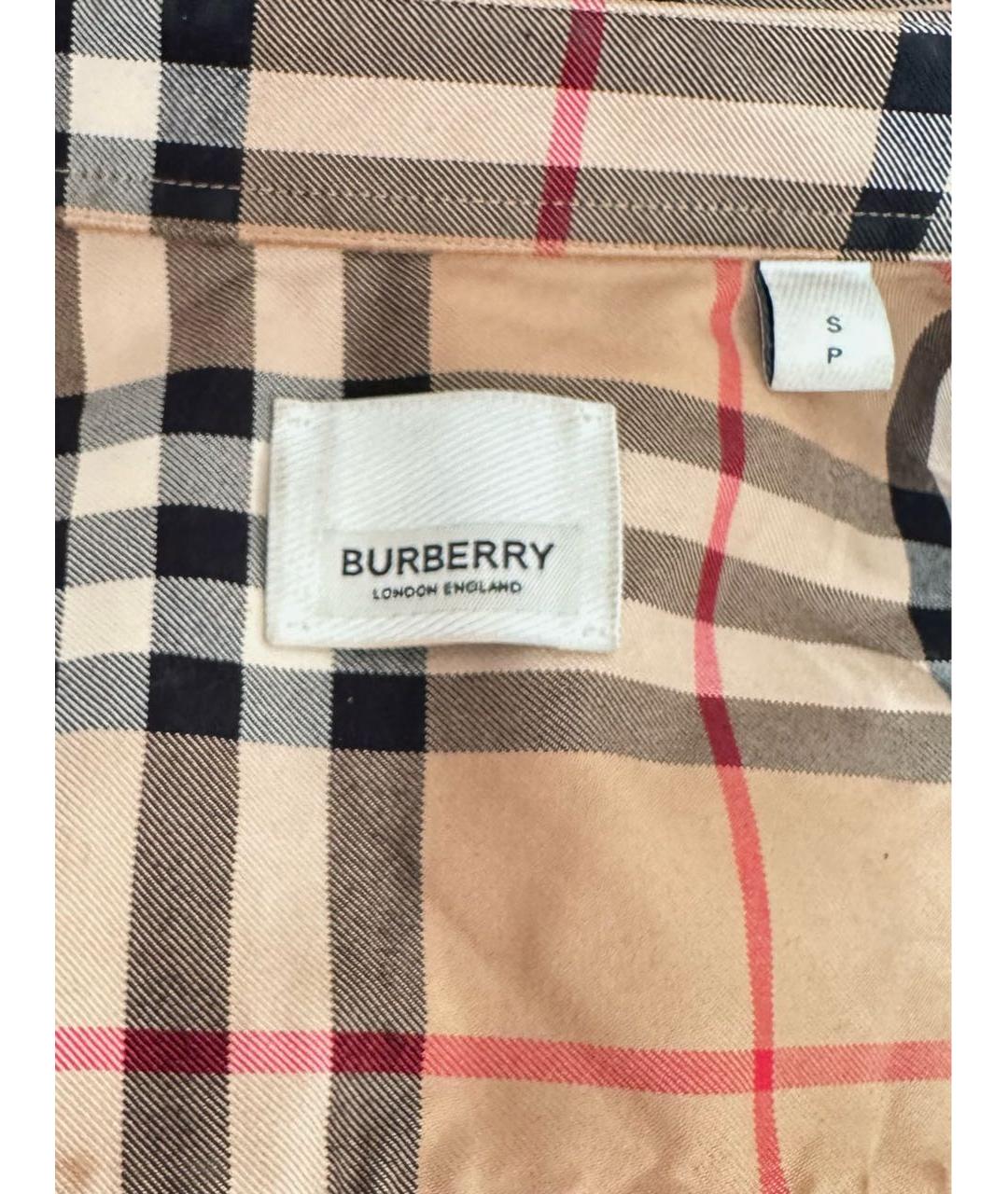 BURBERRY Мульти хлопковая кэжуал рубашка, фото 3
