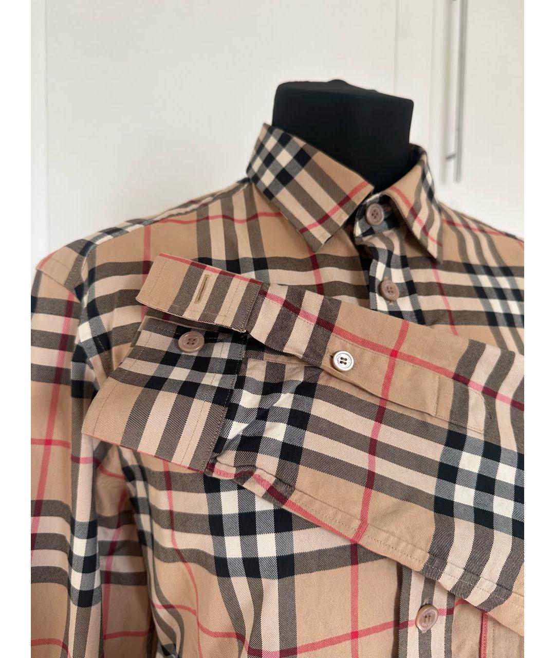 BURBERRY Мульти хлопковая кэжуал рубашка, фото 4