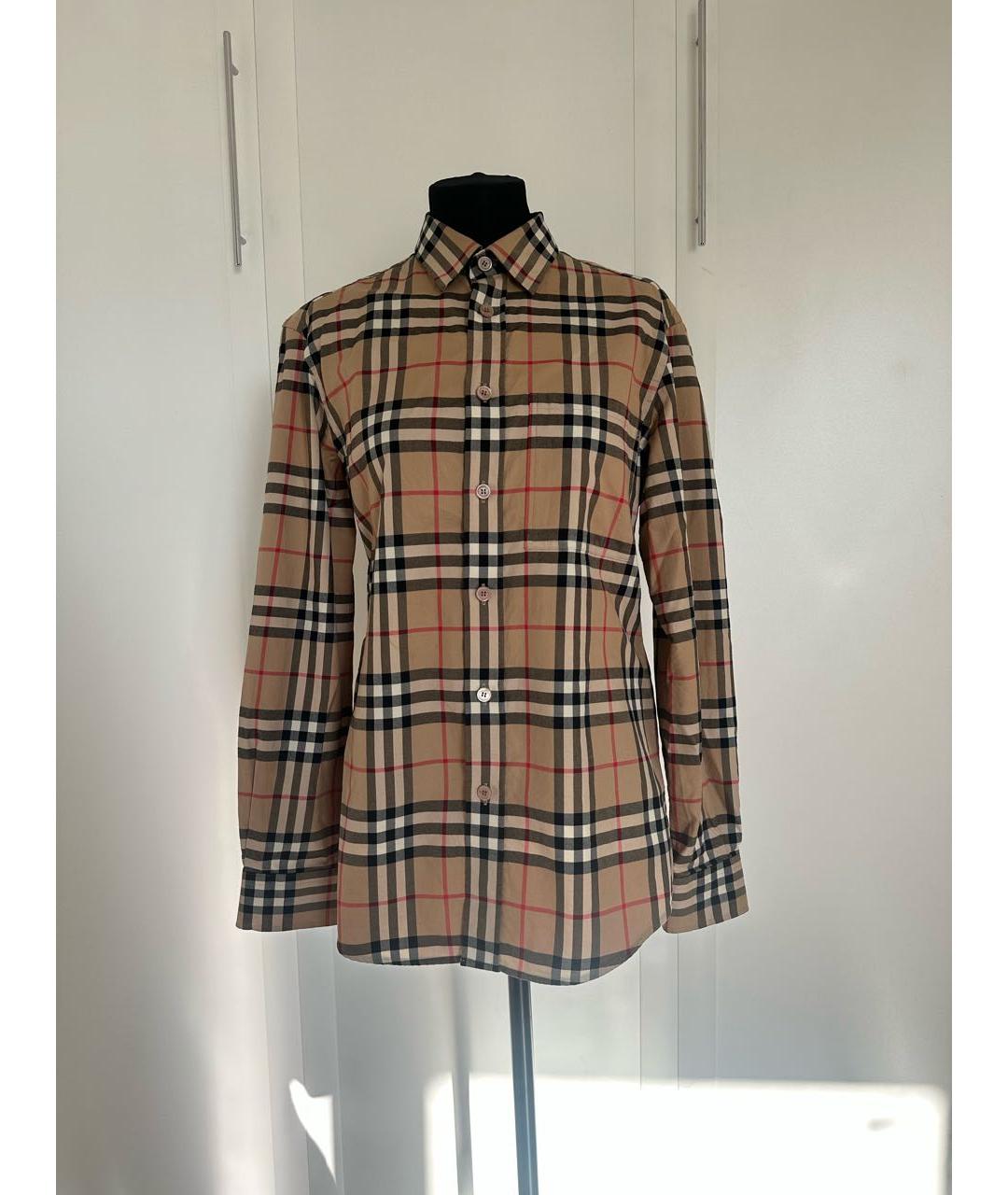 BURBERRY Мульти хлопковая кэжуал рубашка, фото 9