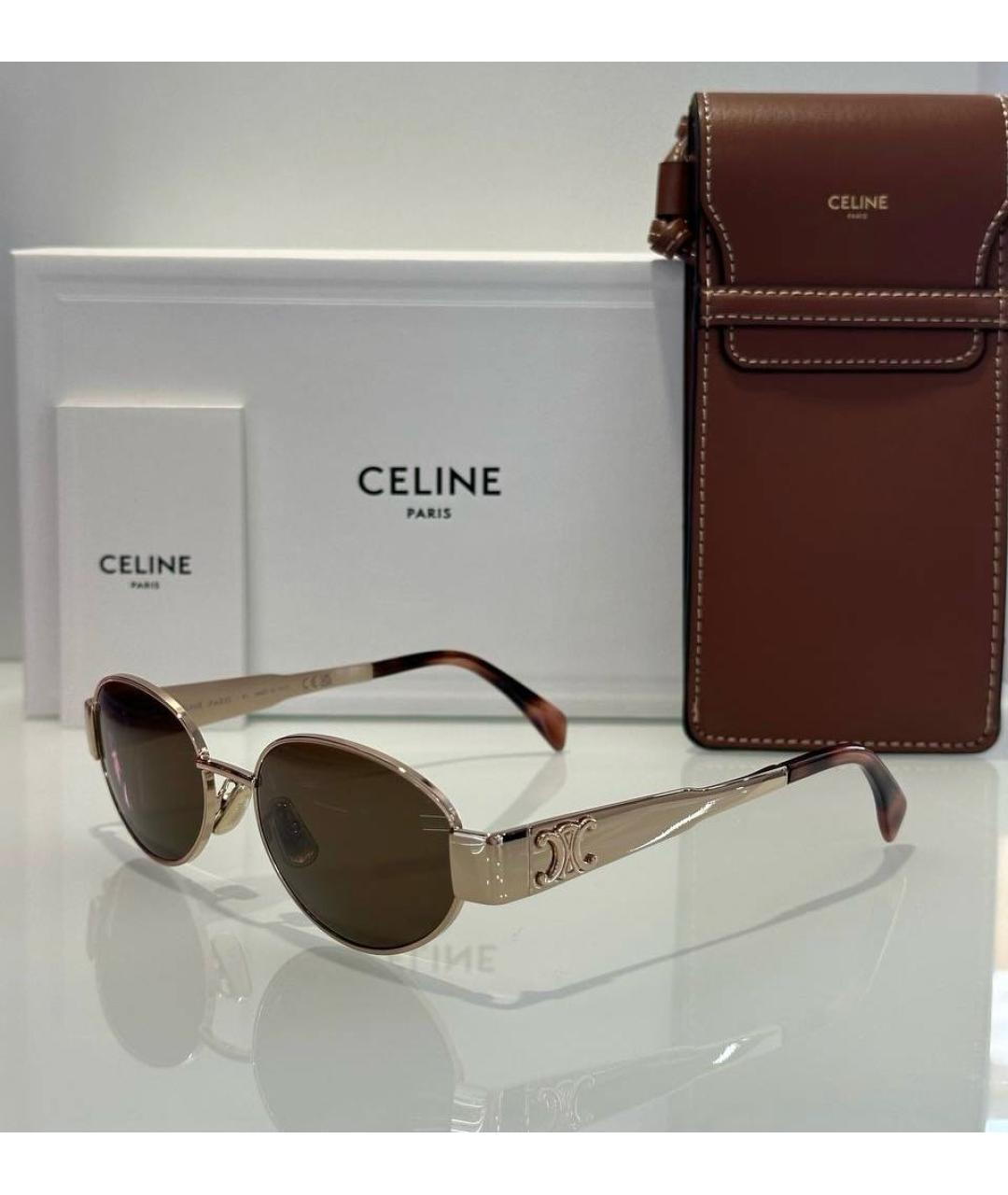 CELINE Металлические солнцезащитные очки, фото 5
