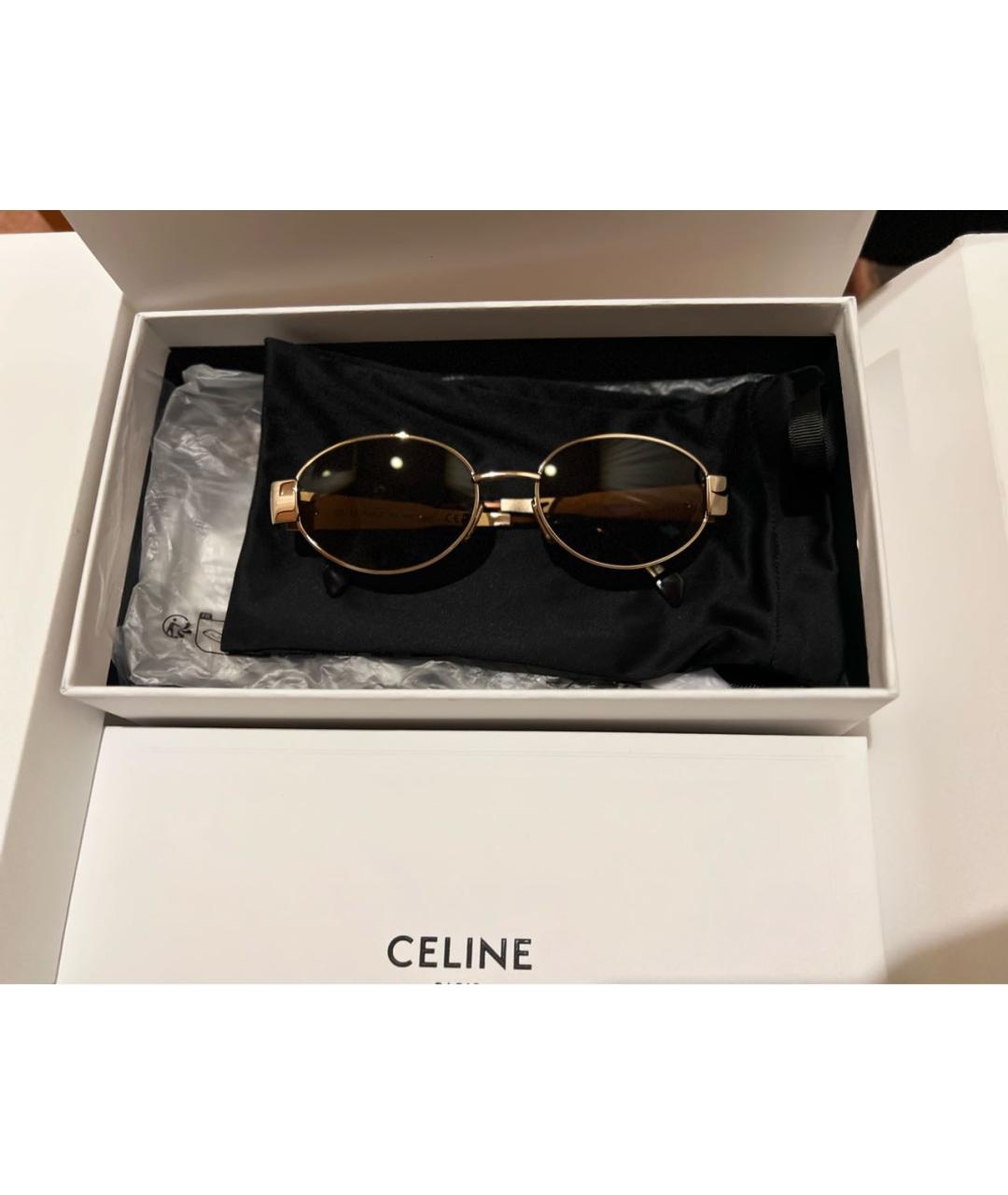 CELINE Металлические солнцезащитные очки, фото 2
