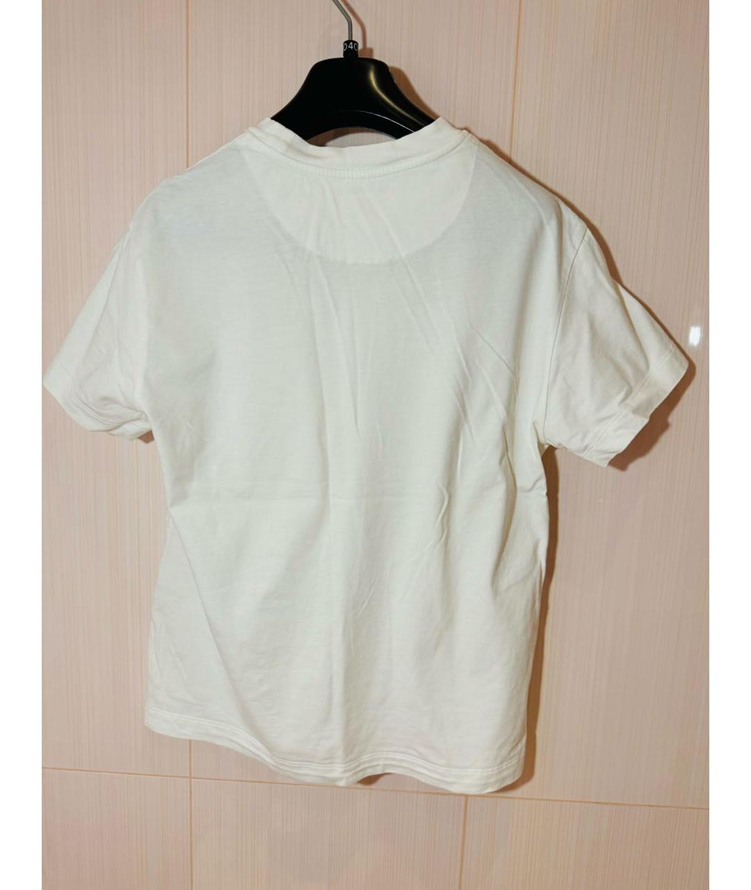 JIL SANDER Белая хлопковая футболка, фото 4