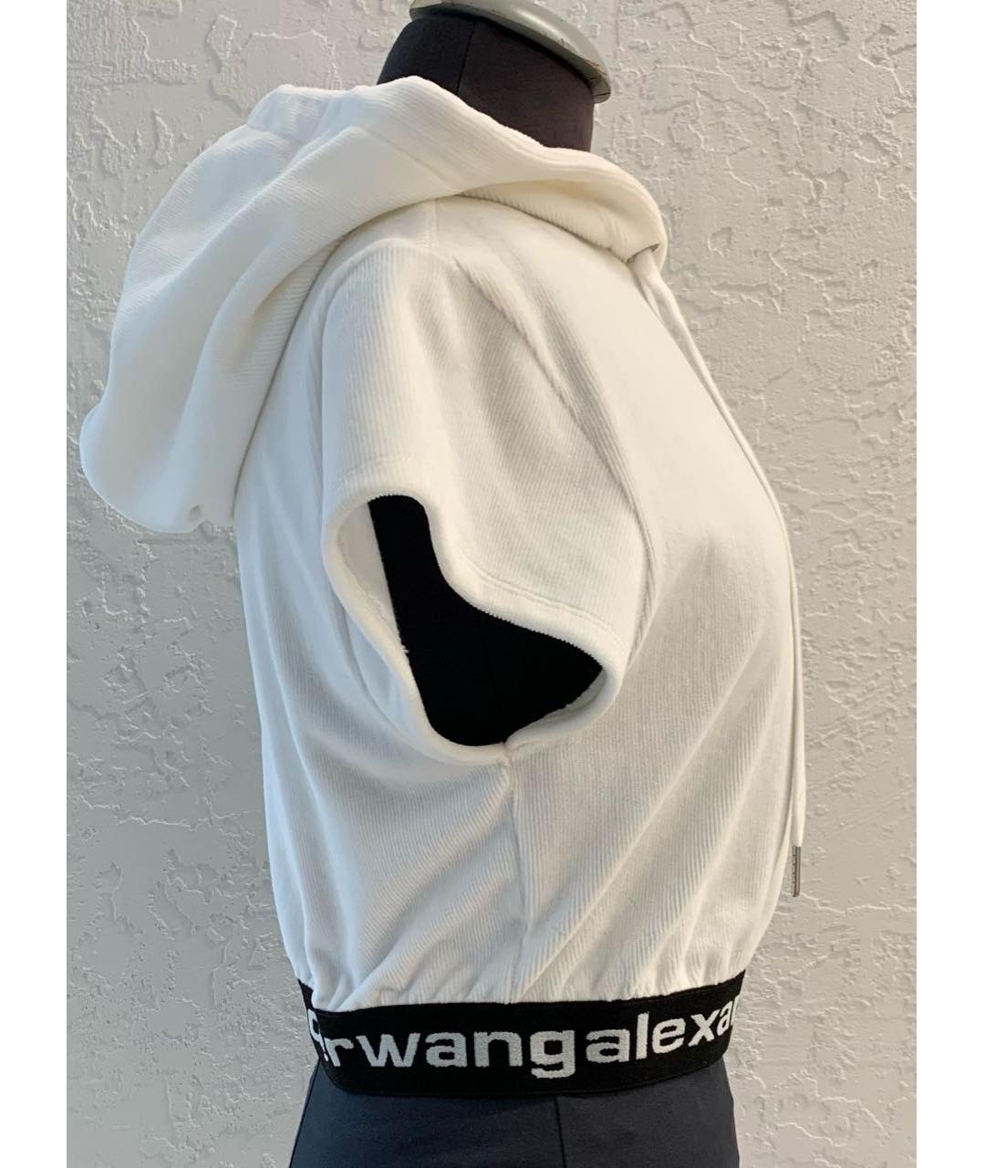 ALEXANDER WANG Белая хлопковая футболка, фото 4